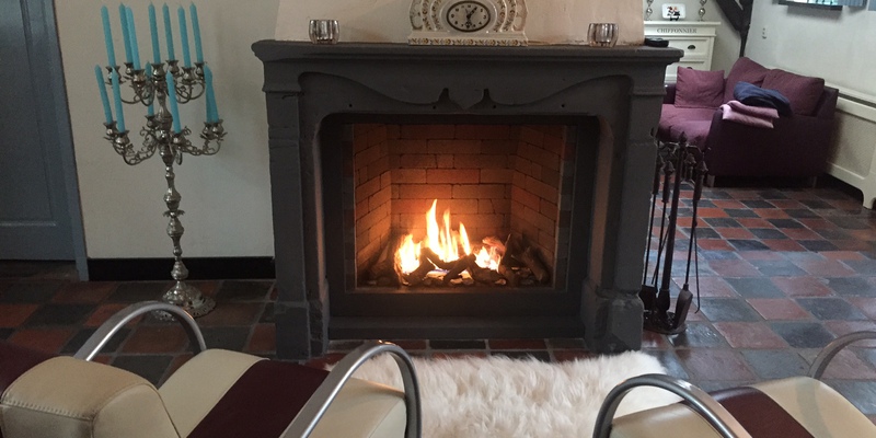 woonkamer grijs stevig & rustiek inbouw front schouw gas klassiek 