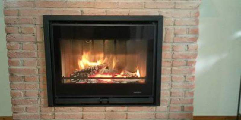 woonkamer stevig & rustiek front schouw rechthoek gas klassiek steenmotief inzet 