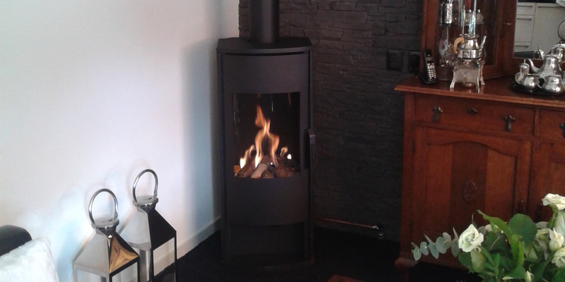 hip & happening woonkamer modern front rechthoek gas vrijstaand donkergrijs 