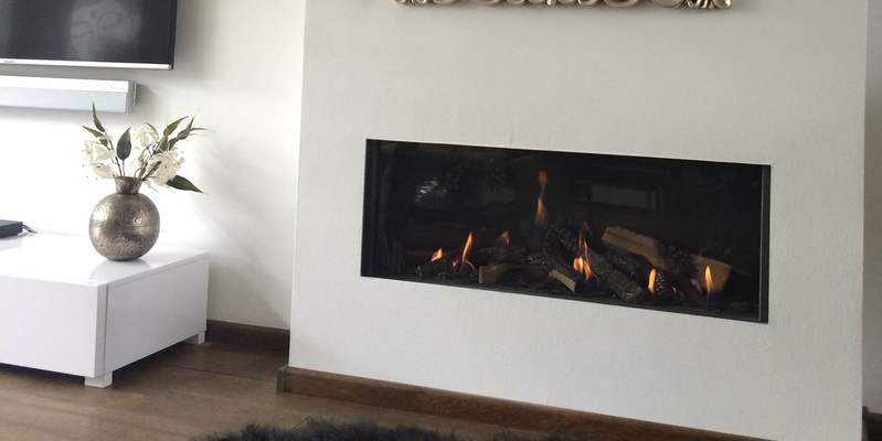 woonkamer modern inbouw front rechthoek licht & sprankelend gas wit 