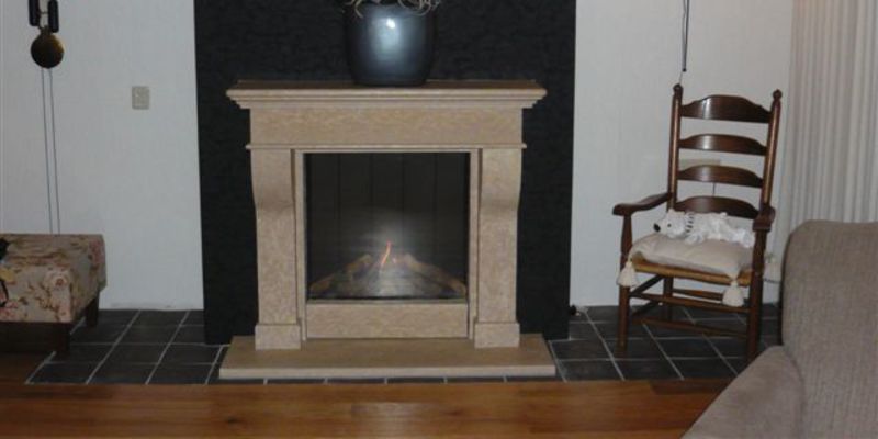 woonkamer vierkant stevig & rustiek inbouw front schouw gas klassiek 