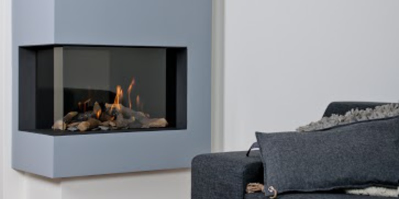 woonkamer modern inbouw licht & sprankelend gas wit tweezijdig hoekig 