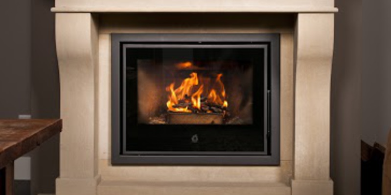 woonkamer modern stevig & rustiek front schouw rechthoek hout beige inzet 