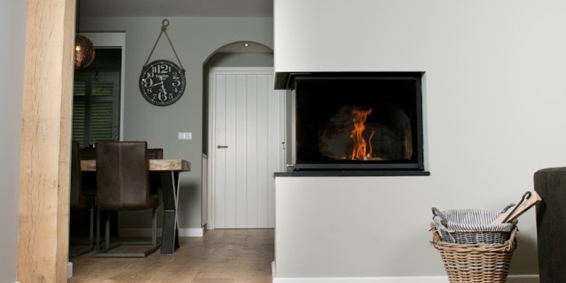 hip & happening woonkamer modern inbouw wit hout hoek hoekig 