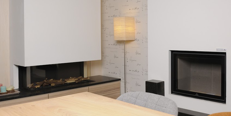 hip & happening woonkamer modern inbouw driezijdig gas wit rechthoekig plateau  