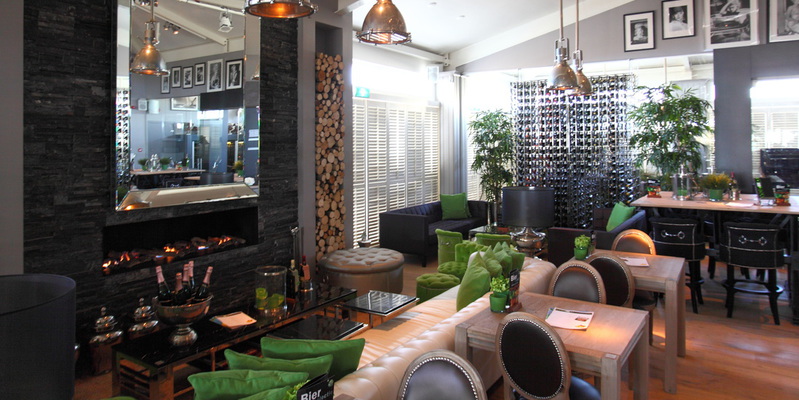 hip & happening woonkamer modern inbouw front rechthoek gas bruin 