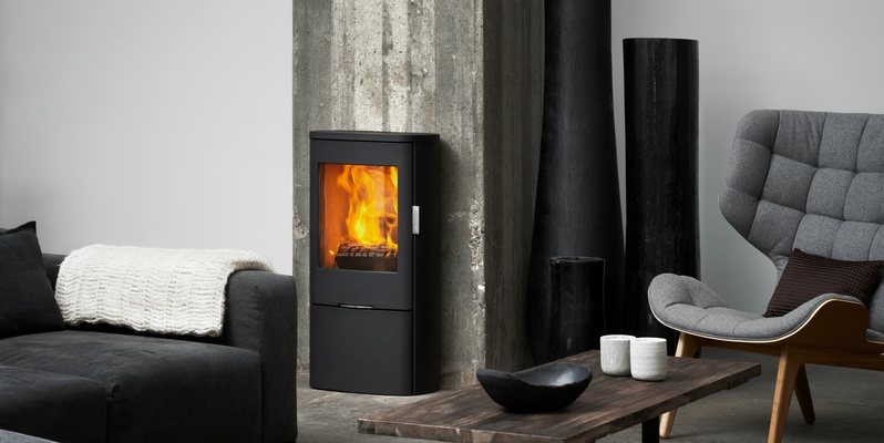 woonkamer modern grijs stevig & rustiek front vrijstaand hout afgerond 