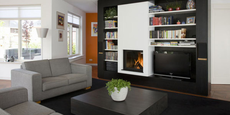 hip & happening woonkamer modern vierkant inbouw front wit hout 