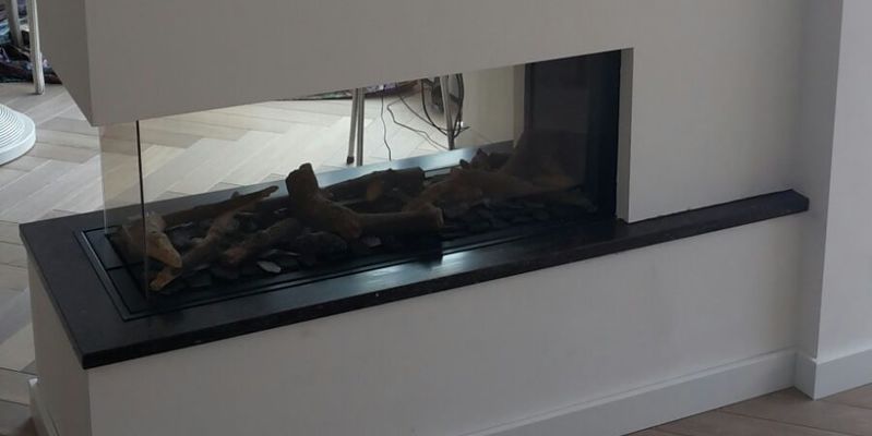 woonkamer modern inbouw licht & sprankelend driezijdig gas rechthoekig 