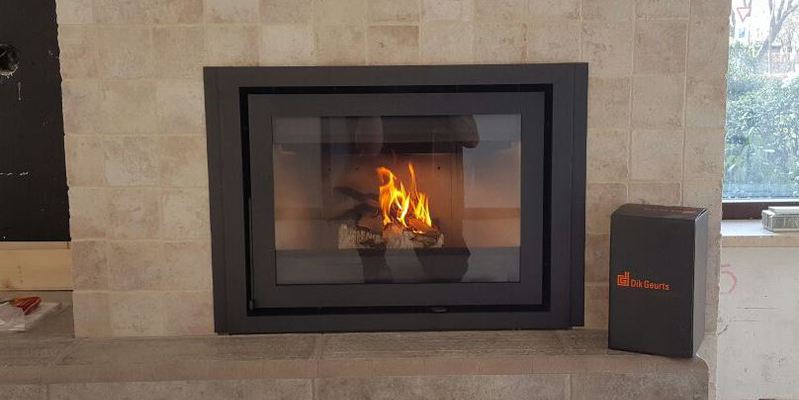 hip & happening woonkamer modern inbouw front rechthoek hout antraciet plateau  