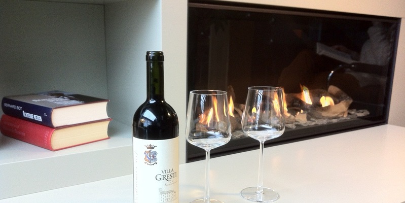 hip & happening woonkamer modern front zwart rechthoek gas 