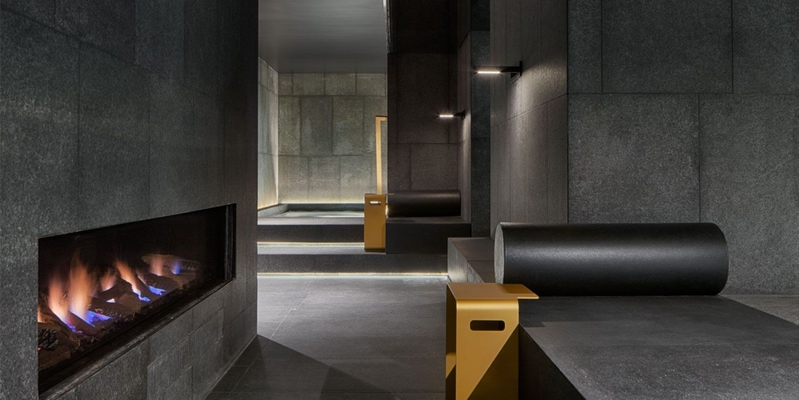 hip & happening woonkamer modern grijs inbouw front rechthoek gas 