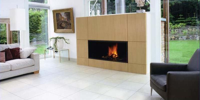 woonkamer modern inbouw front rechthoek licht & sprankelend gas wit beige 
