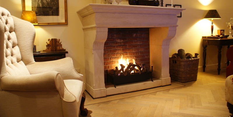 woonkamer inbouw front schouw gas klassiek sfeervol & klassiek beige hoekig 