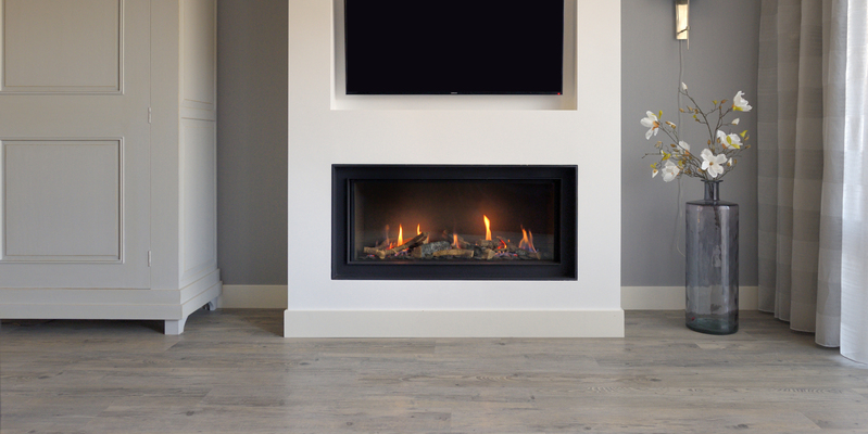 hip & happening woonkamer modern inbouw front gas wit rechthoekig 