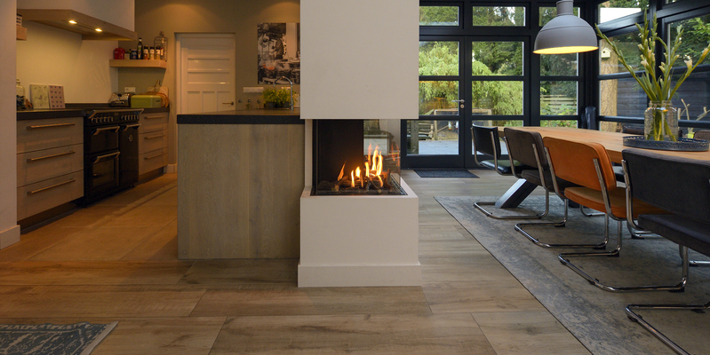 hip & happening inbouw gas keuken wit vierzijdig 