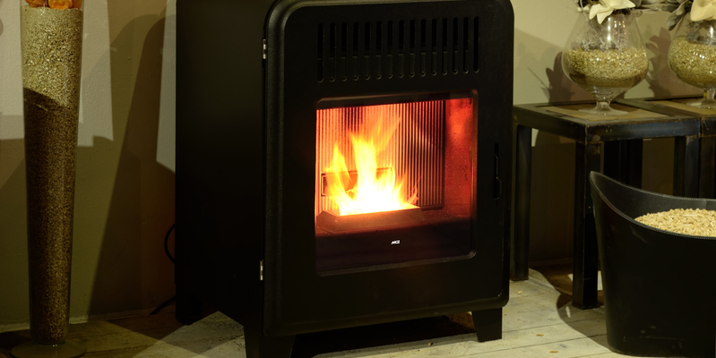 hip & happening woonkamer modern front zwart vrijstaand pellet rechthoekig 