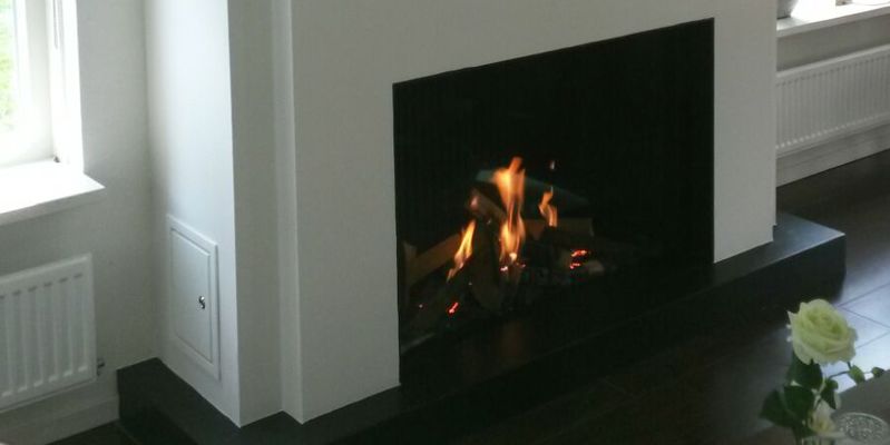 woonkamer modern vierkant stevig & rustiek inbouw front zwart gas 