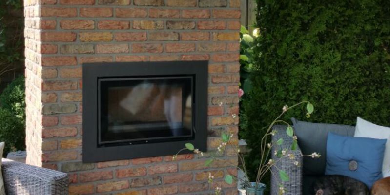 modern front zwart rechthoek sfeervol & klassiek Veranda hout inzet 