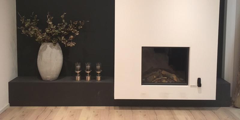 hip & happening woonkamer modern vierkant inbouw front zwart gas 