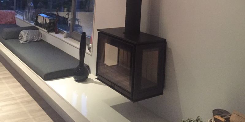 hip & happening woonkamer modern zwart driezijdig hangend hout rechthoekig 