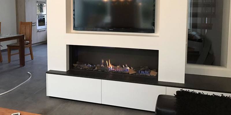 hip & happening woonkamer modern inbouw front rechthoek gas wit 