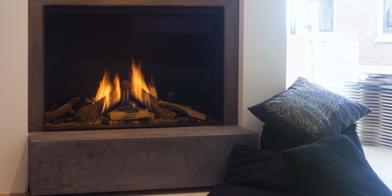 woonkamer stevig & rustiek inbouw front gas 