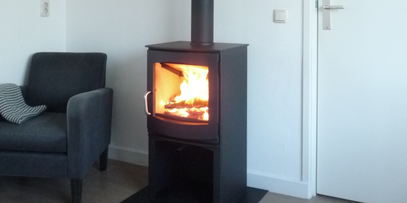 hip & happening woonkamer front zwart vrijstaand hout rechthoekig 