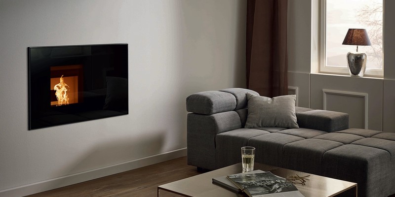 hip & happening woonkamer modern inbouw front zwart pellet 