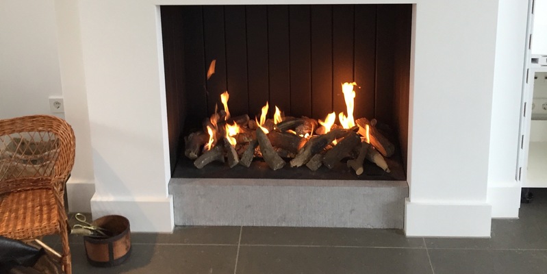 hip & happening woonkamer modern inbouw front gas 