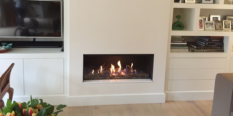 hip & happening woonkamer modern inbouw front gas 