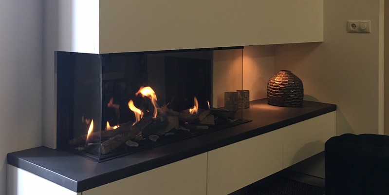 hip & happening woonkamer modern inbouw driezijdig gas plateau  