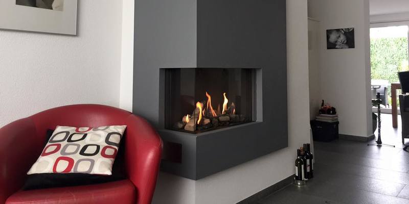 hip & happening woonkamer modern grijs inbouw gas tweezijdig rechthoekig 