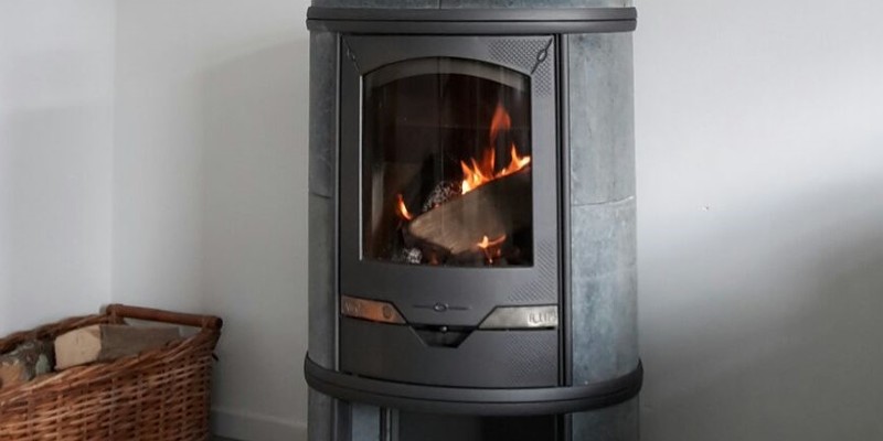 woonkamer modern stevig & rustiek front vrijstaand hout afgerond speksteen 