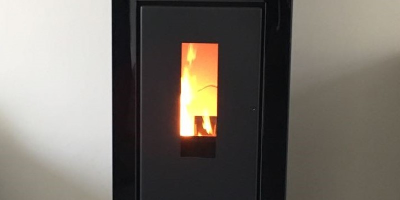 hip & happening woonkamer modern front zwart verticaal vrijstaand pellet 