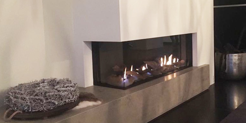 hip & happening woonkamer grijs inbouw gas tweezijdig rechthoekig plateau  