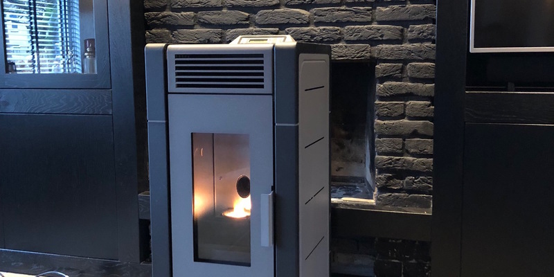 woonkamer modern grijs front rechthoek licht & sprankelend vrijstaand pellet 