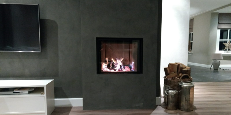 hip & happening woonkamer modern vierkant inbouw front zwart hout 