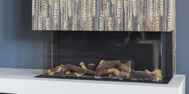 hip & happening woonkamer modern inbouw driezijdig gas rechthoekig bruin wit plateau  