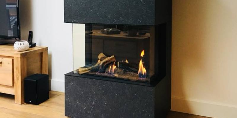 hip & happening woonkamer modern grijs driezijdig gas vrijstaand rechthoekig 