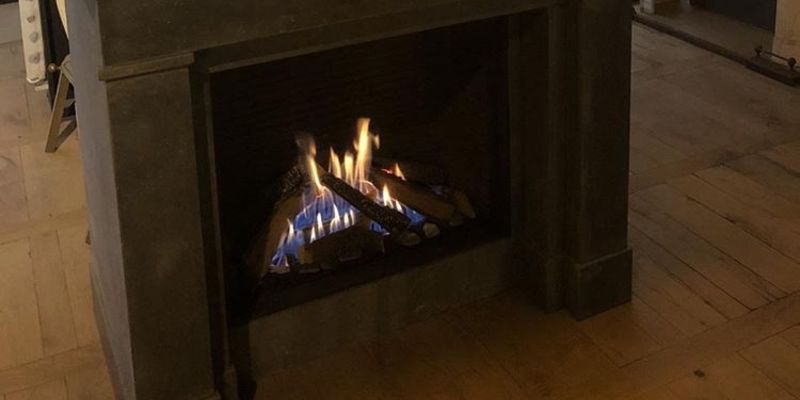 woonkamer vierkant stevig & rustiek front schouw gas vrijstaand 