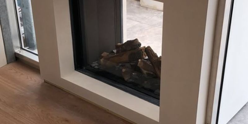 doorkijk inbouw gas wit sfeervol & klassiek vierhoek zaal 