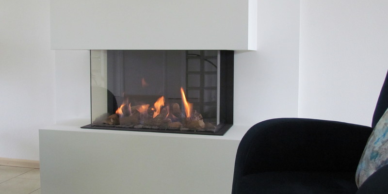 woonkamer modern inbouw zwart rechthoek licht & sprankelend driezijdig gas 