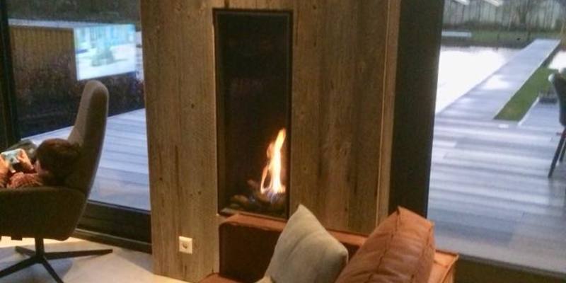 hip & happening woonkamer modern inbouw front zwart gas verticaal 