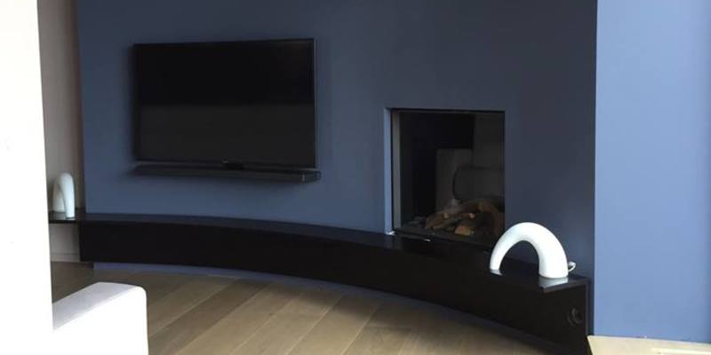 hip & happening woonkamer modern vierkant inbouw front zwart gas 