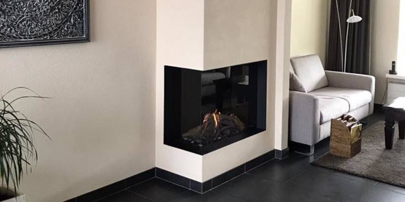 hip & happening woonkamer modern inbouw gas wit hoek hoekig 