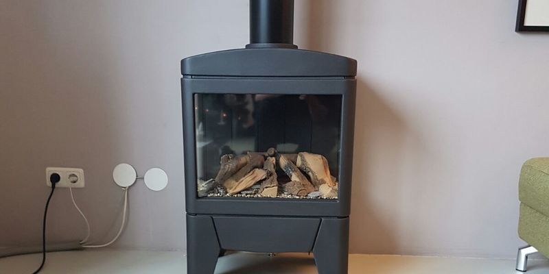 hip & happening woonkamer modern zwart rechthoek driezijdig gas vrijstaand 