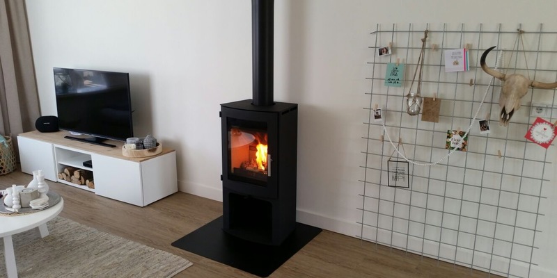 hip & happening woonkamer modern front zwart rechthoek vrijstaand hout 