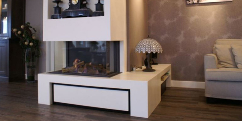 hip & happening woonkamer modern inbouw zwart rechthoek driezijdig gas plateau  