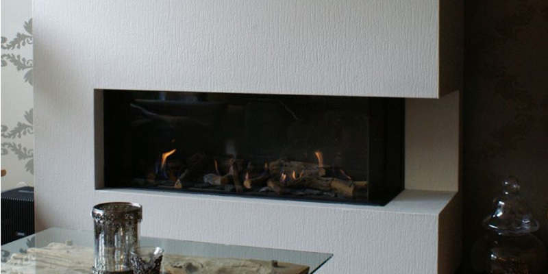 hip & happening woonkamer modern inbouw zwart rechthoek gas tweezijdig 